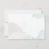 Elegante Aquarellfarben Rose Rosa Flora RSVP Karte (Rückseite)