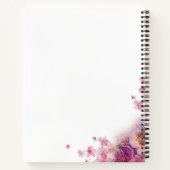 Elegante Aquarellfarben Rose Vorlage Moderne Blume Notizblock (Rückseite)