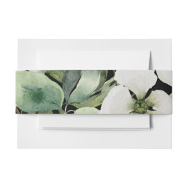 Elegante Aquarellfarben, schwarz und weiß Einladungsbanderole