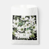 Elegante Aquarellfarben, schwarz und weiß Geschenktütchen (Vorderseite)