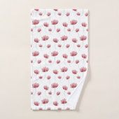 Elegante Aquarellfarben-Wildblume Badhandtuch Set (Handtuch)