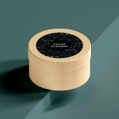 Elegante Aquarellfärbung Ästersticker Runder Aufkleber