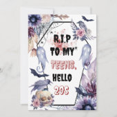 Elegante Aquarellfärbung zwischen rip 20 Erwachsen Dankeskarte (Vorderseite)