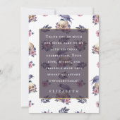 Elegante Aquarellfärbung zwischen rip 20 Erwachsen Dankeskarte (Rückseite)