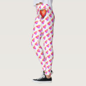Elegante Aquarellfedern Custom Leggings (Links)