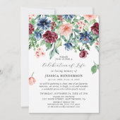 Elegante Aquarellfeier Einladung (Vorderseite)