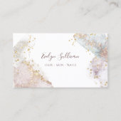 Elegante Aquarellformen - Visitenkarte (Vorderseite)