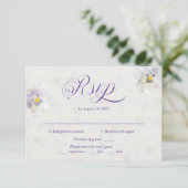 Elegante Aquarellkarte RSVP Karte (Stehend Vorderseite)