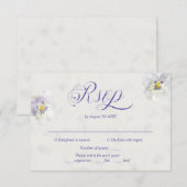 Elegante Aquarellkarte RSVP Karte (Vorne/Hinten)