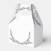 Elegante Aquarelllavendelpflanzen botanisch Geschenkschachtel (Rückseite)