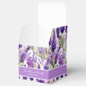 Elegante Aquarelllavender-Blume bevorzugen Box Geschenkschachtel (Geöffnet)