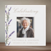 Elegante Aquarelllavender Celebration of Life Einladung