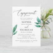 Elegante Aquarellparty Einladung (Stehend Vorderseite)