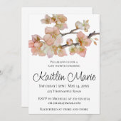 Elegante Aquarellpfeifen Einladung (Vorne/Hinten)