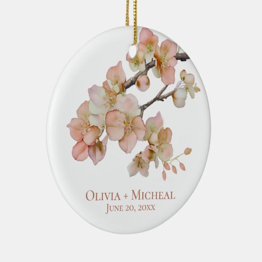 Elegante Aquarellpfeifen Keramik Ornament (Rechts)