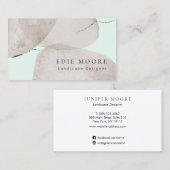 Elegante Aquarellsteine Visitenkarte (Vorne/Hinten)