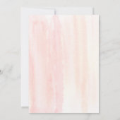 Elegante Aquarelltuch-Bebe-Babydusche Einladung (Rückseite)