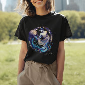 Elegante Aquarius Aquarius Zodiac Custom T-Shirt