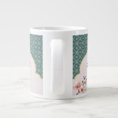 Elegante Arabbesque Wedding Tasse - Deep Aquamarin (Rückseite)