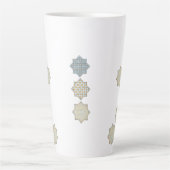 Elegante Arabesque Tile Pattern Tasse" Milchtasse (Vorderseite)
