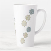 Elegante Arabesque Tile Pattern Tasse" Milchtasse (Rechts)