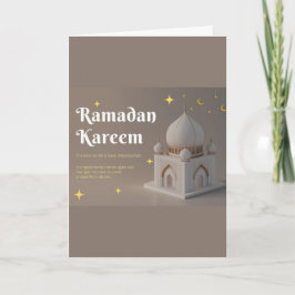 Elegante arabische Kalligrafie Ramadan-Grüße Karte