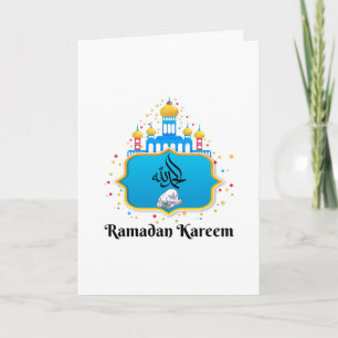 Elegante arabische Kalligrafie Ramadan-Wünsche Karte