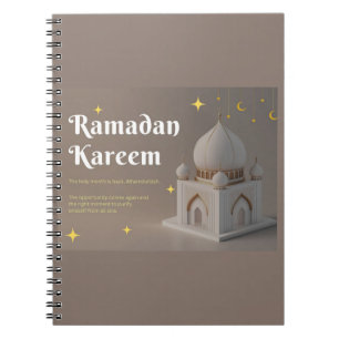 Elegante arabische Kalligrafie Ramadan-Wünsche Notizblock