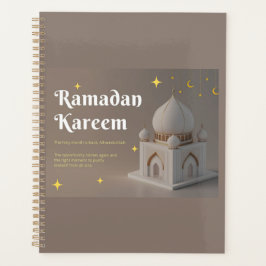 Elegante arabische Kalligrafie Ramadan-Wünsche Planer