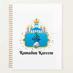 Elegante arabische Kalligrafie Ramadan-Wünsche Planer