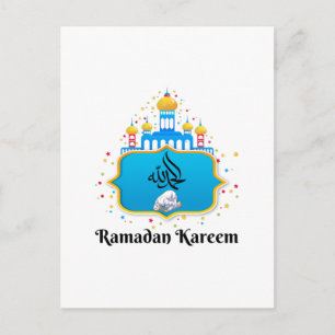 Elegante arabische Kalligrafie Ramadan-Wünsche Postkarte