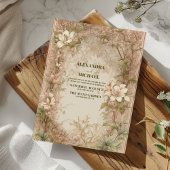 Elegante Arch Art Nouveau Hochzeit Einladung