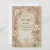 Elegante Arch Art Nouveau Hochzeit Einladung (Vorderseite)