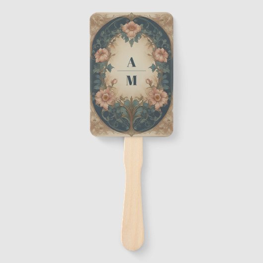 Elegante Arch Art Nouveau Hochzeit Fächer (Vorderseite)