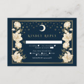 Elegante Arch Art Nouveau Wedding RSVP Begleitkarte (Vorderseite)