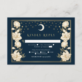 Elegante Arch Art Nouveau Wedding RSVP Begleitkarte