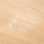 Elegante Arch Floral Wedding Einladung (Ablage )