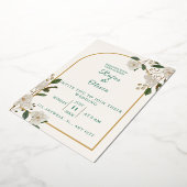 Elegante Arch Floral Wedding Einladung | rustikal (Gedreht)