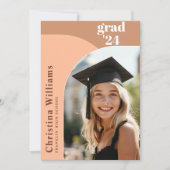 Elegante Arch Foto High School Graduation Party Einladung (Vorderseite)