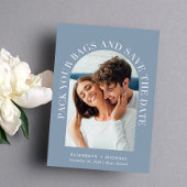 Elegante Arch Foto Hochzeit in Urlaubsort Save The Date