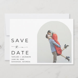 Elegante Arch Foto Moderne Hochzeit  Save The Date