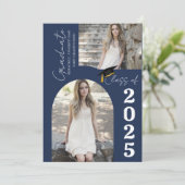 Elegante Arch Foto Uni Hochschule Abschluss Ankündigung (Stehend Vorderseite)