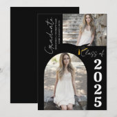 Elegante Arch Foto Uni Hochschule Abschluss Ankündigung (Vorne/Hinten)