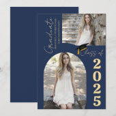 Elegante Arch Foto Uni Hochschule Abschluss Ankündigung (Vorne/Hinten)