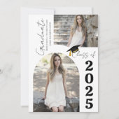 Elegante Arch Foto Uni Hochschule Abschluss Ankündigung (Vorderseite)