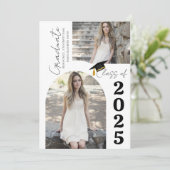 Elegante Arch Foto Uni Hochschule Abschluss Ankündigung (Stehend Vorderseite)