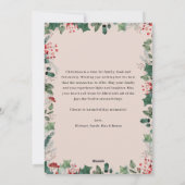 Elegante Arch Multi Foto Familienweihnachtskarte Feiertagskarte (Rückseite)