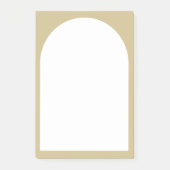 Elegante Arch Sticky Notes Post-it Klebezettel (Vorderseite)