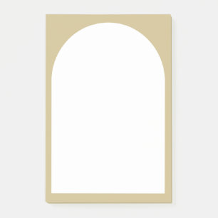 Elegante Arch Sticky Notes Post-it Klebezettel
