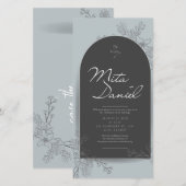 Elegante Arch Wedding Einladung (Vorne/Hinten)